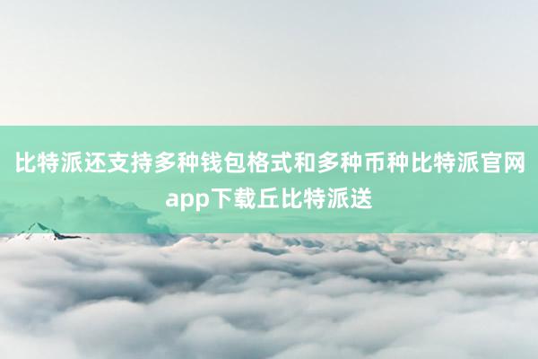 比特派还支持多种钱包格式和多种币种比特派官网app下载丘比特派送