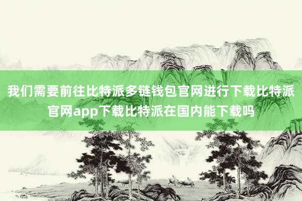 我们需要前往比特派多链钱包官网进行下载比特派官网app下载比特派在国内能下载吗