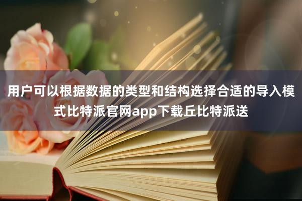 用户可以根据数据的类型和结构选择合适的导入模式比特派官网app下载丘比特派送