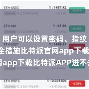 用户可以设置密码、指纹识别等安全措施比特派官网app下载比特派APP进不去