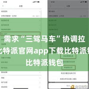 需求“三驾马车”协调拉动比特派官网app下载比特派钱包