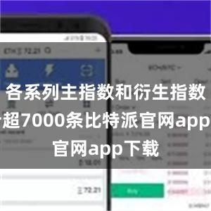 各系列主指数和衍生指数合计超7000条比特派官网app下载