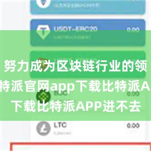 努力成为区块链行业的领军企业比特派官网app下载比特派APP进不去