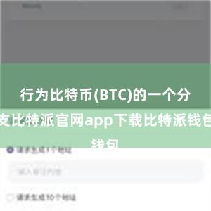 行为比特币(BTC)的一个分支比特派官网app下载比特派钱包